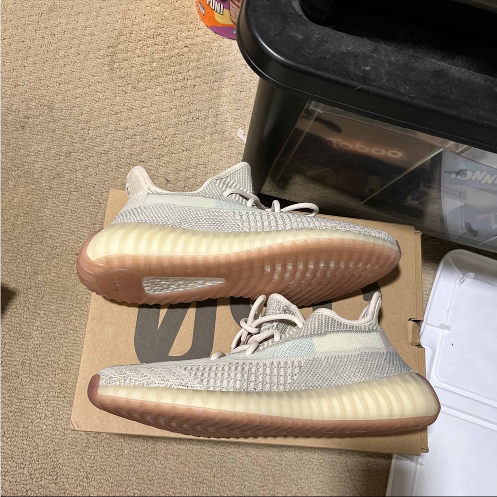 Adidas Yeezy Boost 350 V2 Citrin Non-Reflective FW3042 Mens Size 10 OG Box